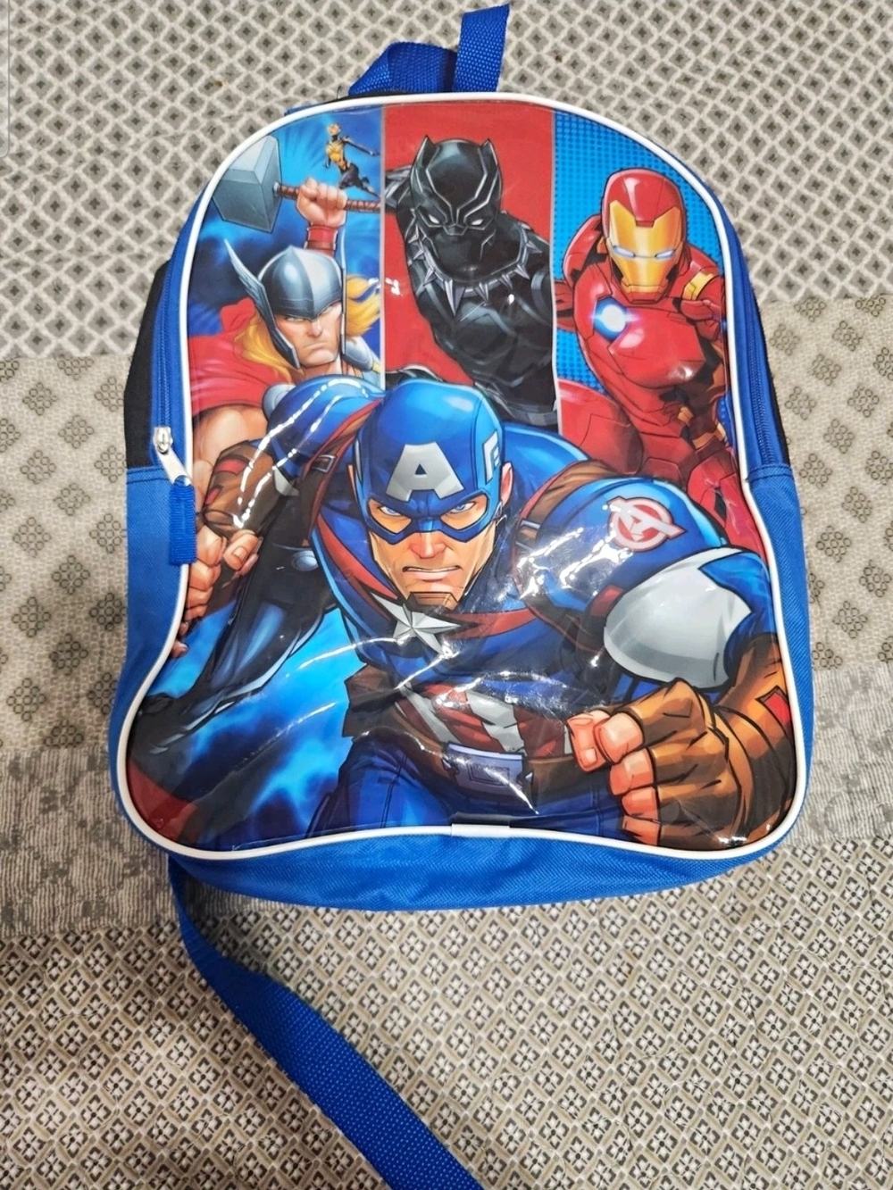 Blue Captain America Kids Costume Backpack